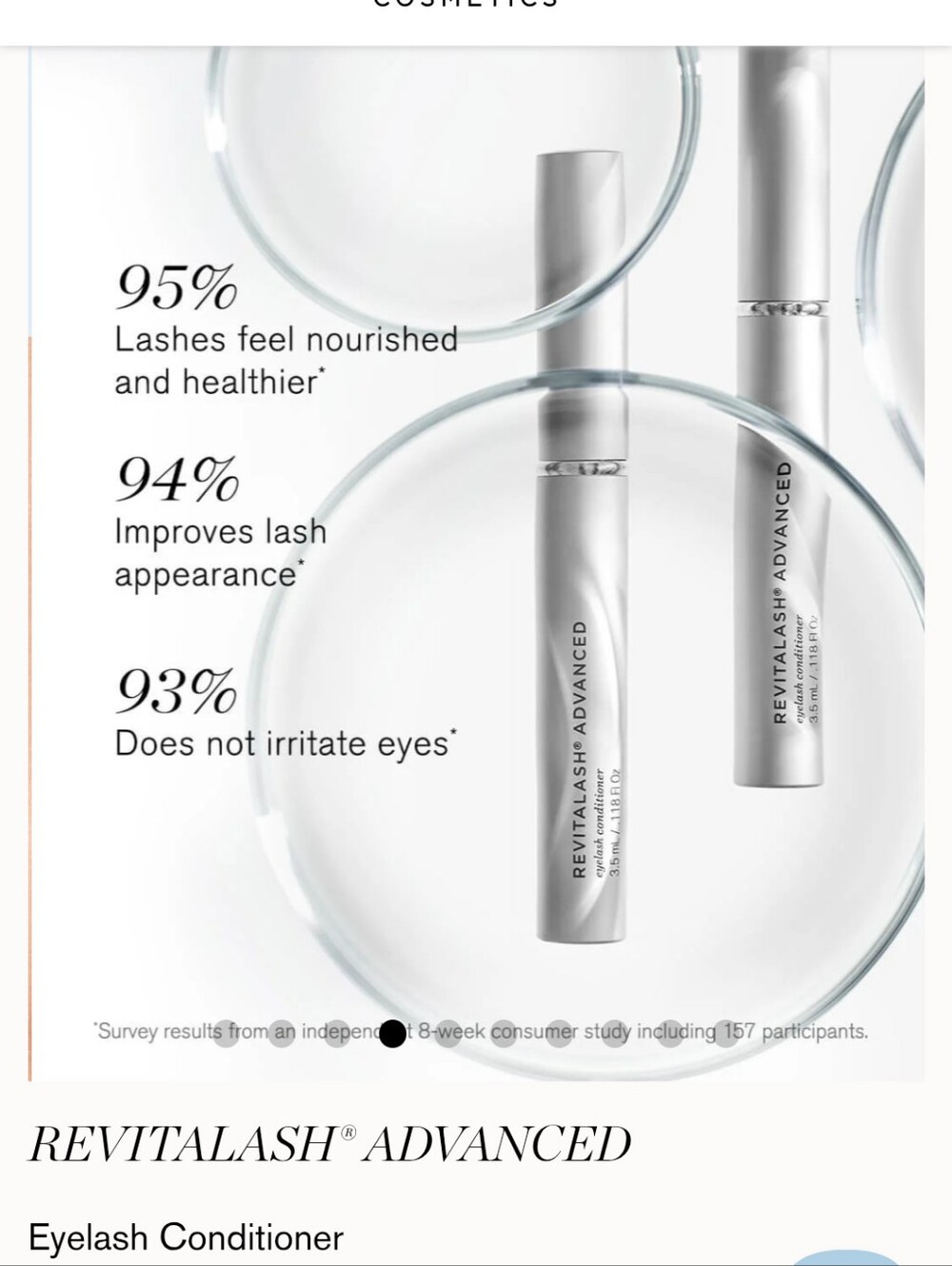 BNIB RevitaLash Advanced Eyelash Conditioner 2.0mL